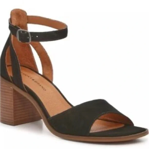 Lucky Brand Black and Brown Women's Sandals - Picture 1 of 13